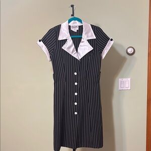 SOLD Pinstripe Vintage Costume (Gangster Moll Dress)